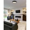 Z-Lite Arlo 4 - Light Flush Mount in  Matte Black/Chrome - 3 of 3
