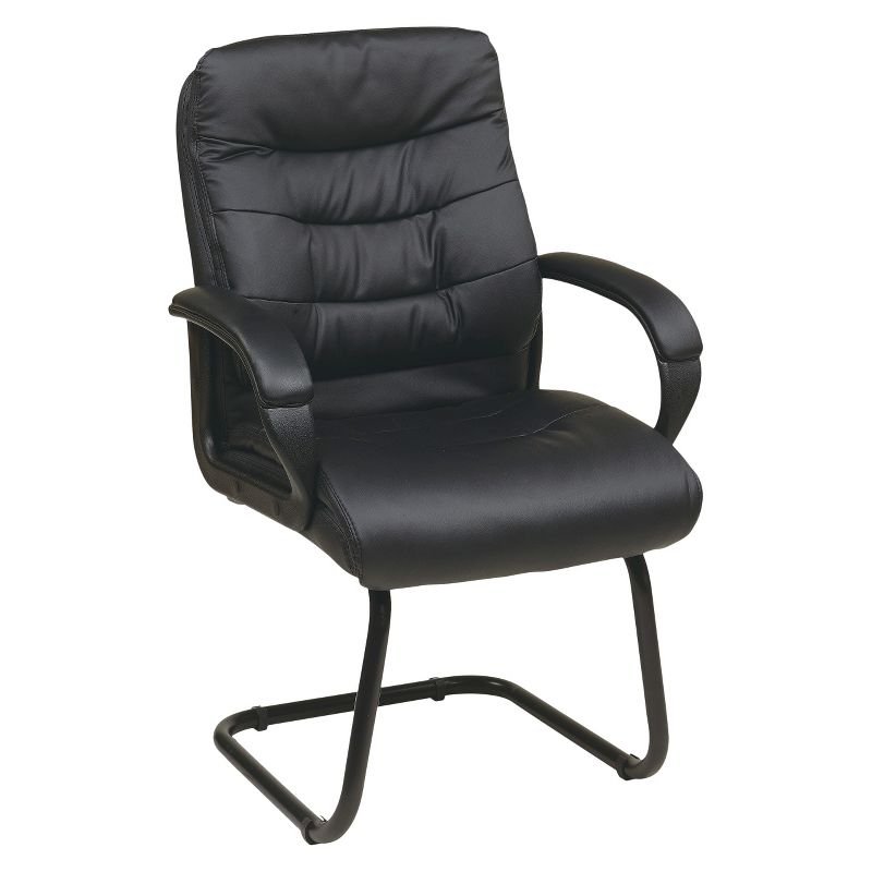 Guest Office Chair with Back Padding Black - OSP Home Furnishings, 1 of 7