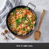 All-Clad HA1 Hard Anodized Nonstick Universal Pan with Acacia Trivet and Spoon 4 Piece, 3 Quart Induction Oven Broiler Safe 500F Sliver - 4 of 4