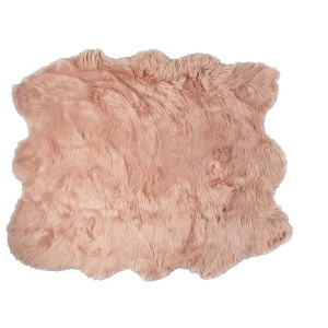 Luxe Gordon Faux Sheepskin Sexto Rug | 5'x6' - 1 of 4