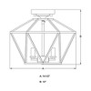 Vaxcel Turin 4 - Light Flush Mount in  Noble Bronze - 4 of 4