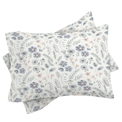 Deny Designs Queen/Full Pimlada Phuapradit Frozen Foliage Comforter Set - Deny Designs: Reversible Lightweight Floral Bedding, 3-Piece Set — фото 3