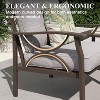 Heynemo Metal Outdoor Couch, All-Weather Metal Patio 3-seat Sofa with Soft Thick Cushions, Patio Sofa Couch for Porch Backyard Garden - 2 of 4