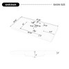 Christopher Knight Home Avery Classic 48" Resin Bathroom Sink with Three Faucet Holes - 3 of 4