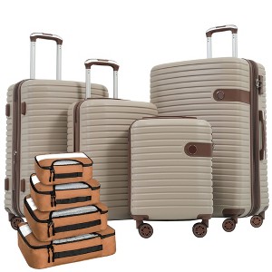 Kumasinova 1/2/4 Pcs Hardshell ABS Luggage Set,Lightweight Extandable Checked Suitcases,Airline-Approved Spinner Suitcase with TSA Lock - 1 of 4