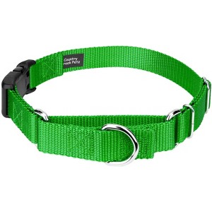 Country Brook Petz Heavy Duty Nylon Martingale Dog Collar with Deluxe Buckle - 30+ Vibrant Color Options - 1 of 4