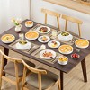 vancasso 16 Piece Set Of White Curved Vertical Edge Design Ceramic Tableware Serving 4 People - 3 of 4