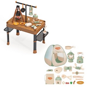 Contixo Kids Camping Play Set – Pretend Outdoor Adventure Toys with Tent, Campfire, Lantern, Utensils & More – Perfect Gift for Boys & Girls Ages 3+ - 1 of 4