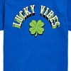 Boys' - Instant Message - St. Patrick's Day Lucky Vibes Short Sleeve Graphic T-Shirt - 2 of 4