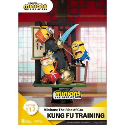 Minions Kung Fu Training Diorama Set with Punching Dummy