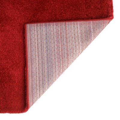 Calabasas Chic Red Rectangular Indoor Shag Rug, 3x5 ft