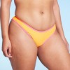Women's Colorblock Ultra High Leg Extra Cheeky Bikini Bottom - Wild Fable™ Orange/Pink - 4 of 4
