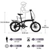 RISOKEYS 7 Speeds Lightweight Steel Frame Foldable Bike 20 Inch Bicycle Tire for Women Men Seniors Students Youth Adult,Purple - 3 of 4