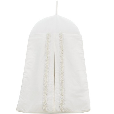 Ivory Cotton Boho Fringe 4-Piece Crib Bedding Set