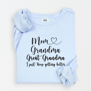 Simply Sage Market Great Grandma Trio Lightweight Garment Dyed Sweatshirt - 1 of 4