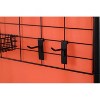 Proman Galaxy II FS17257 2‑Panel Indoor/Outdoor Room Divider (36″ Panels) with Accessory Rack – 2 Wire Nets, 4 Bins, 4 Hooks & 2 Wire Baskets, Orange - 3 of 4