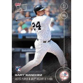 Gary Sanchez player worn jersey patch baseball card (New York Yankees) 2020  Topps Major League Material #MLMGSA white