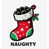 Christmas Naughty Coal Stocking Men's Crew Neck Short Sleeve Tee - 2 of 2