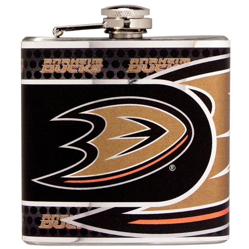 NHL 6oz Stainless Steel Flask, 1 of 2