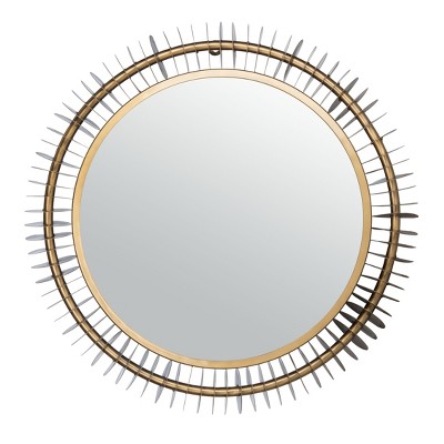 Storm Mirror - Antique Brass - Safavieh