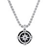 Steeltime 24" Men's stainless steel compass pendant - 2 of 4