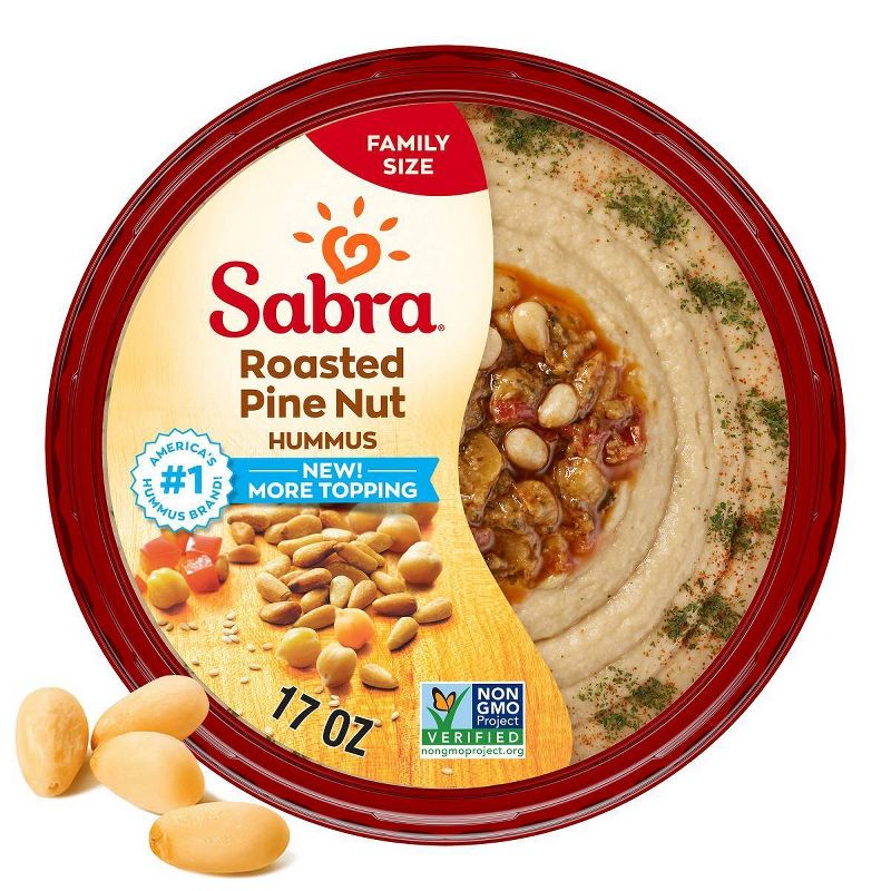 Sabra Roasted Pine Nut Hummus - 17oz, 1 of 7