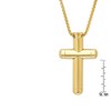 Steeltime 24" 18k gold plated stainless steel tube cross pendant - 3 of 4