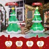 NAYSAYE 7FT Tall Inflatables Christmas Tree Decoration Outdoor, Blow up Christmas Tree Yard Decor with Star Treetop for Xmas Holiday Party Garden Lawn - 4 of 4