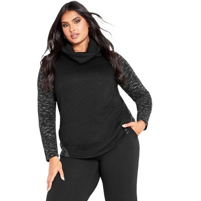 Avenue Women's Plus Size Sunday Sweat Top