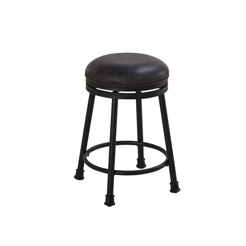 24&#34; Claire Swivel Counter Height Barstool Gray - Steve Silver, 1 of 5
