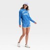 Women's Graphic Pullover Sweatshirt - Universal Thread™ Light Blue Letters - 3 of 3