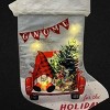 Season's Designs 19" Holiday Gnome in Red Truck Christmas Stocking with LED Lights Battery Operated, Multicolored Indoor Decor, Requires 2 AA - 3 of 4