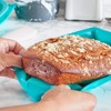 Juvale Set of 4 Teal Silicone Bakeware Tray Baking Pans Set, 4 Designs - 3 of 4