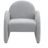 PAGED Boucle Accent Chair, Living Room Chairs with Curved Armrests, Upholstered Lounge Chair with Wooden Frame for Living Room - 2 of 4