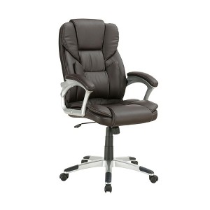 Simple Relax Adjustable Height Office Chair in Dark Brown - 1 of 4