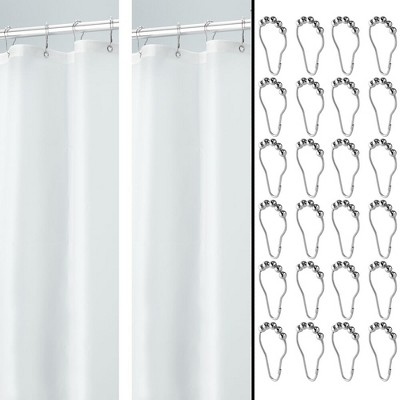 vinyl shower curtains target