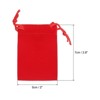 Unique Bargains Velvet Wedding Favor Party Small Jewelry Drawstrings Pouches Gift Bags - 2 of 4