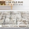Washable Rug - Non-Slip Non-Shedding Contemporary Carpet Soft Thin Low Pile Floor Covering for Living Room, Bedroom Nursery - 4 of 4