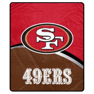 NFL San Francisco 49ers Gameball Ultra Soft Tailgate Throw Blanket - 1 of 2