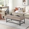 Yaheetech Rustic Industrial Lift-top Coffee Table with Hidden Storage Compartments and Metal Legs for Living Room - 4 of 4