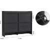 coucheta Shoe Cabinet with 2/3/4 Flip Drawers, Wooden Shoe Organizer with Adjustable Shelf, Hidden Shoe Cabinet for Hallway, Entryway, Living Room - 2 of 4