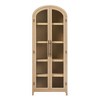 NicBex Farmhouse Bookcase Storage Cabinet Kitchen Pantry 5 Adjustable Shelves Rustic Chic Living Room Furniture - 3 of 4
