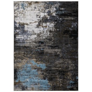 Washable Modern Abstract Living Room Rugs, Soft Non Slip Bedroom Dining Room Carpet, Stain Resistant Floor Rug for Kitchen Office - 1 of 4