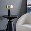 Small Modern Desk Lamp – Gold & White, 110–120V Plug-In Bedside Light - 2 of 4