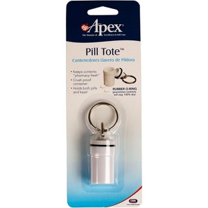 Apex Pill Tote With Key Ring White - 1 of 4
