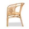 Kagama Rattan Dining Chair Brown - bali & pari: Bohemian, Bamboo, Comfort Design, Stable Base - image 3 of 4