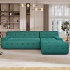 Modern Large L-Shaped Modular Sofa, Minimalist Style, 2-Piece Set with Free Combinations, Suitable for Living Rooms, Apartments, and Lounges - 2 of 4