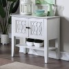 Naples Server White - Steve Silver Co.: Overlapping Ring Design, No Assembly, CARB Certified - 2 of 4