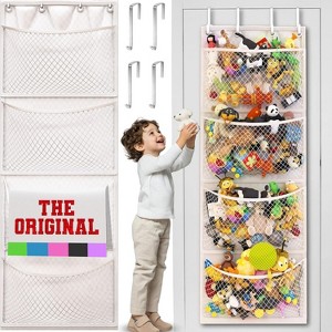 Honeyera Original Stuffed Animal Storage , Over-the-Door Hanging Organizer Hammock for Plush Toys, Toddlers, Kids & Baby Rooms - 1 of 4