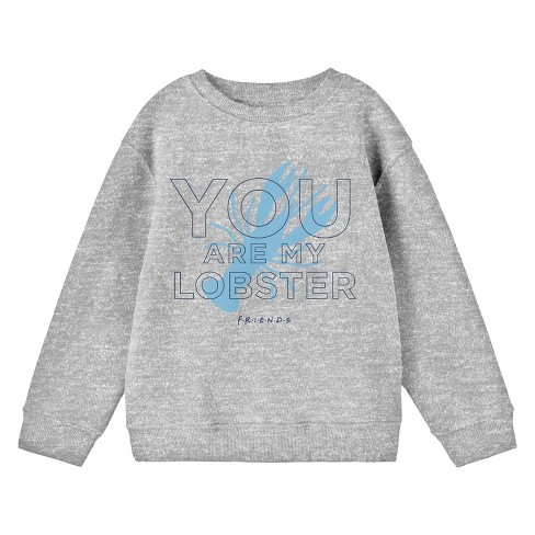 Friends TV Show You're My Lobster Youth Athletic Heather Long Sleeve Shirt - image 1 of 2